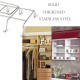 12 Hooks Stainless Steel Kitchen Storage Rack Cupboard Hanging Hook Shelf Dish Hanger Chest Storage