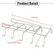 12 Hooks Stainless Steel Kitchen Storage Rack Cupboard Hanging Hook Shelf Dish Hanger Chest Storage