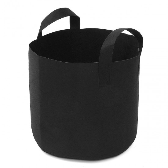 1/2/6/9 Gallon Black Felt Pots Garden Plant Grow Bag Pouch Aeration Container