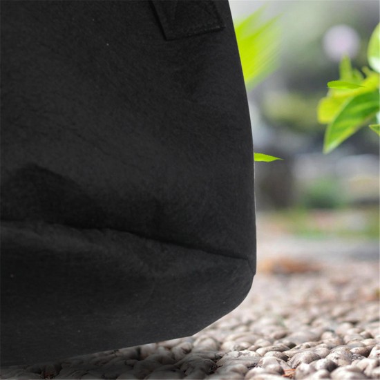 1/2/6/9 Gallon Black Felt Pots Garden Plant Grow Bag Pouch Aeration Container