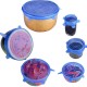 6PCS Reusable Food Cover Fresh Keeping Sealing Stretch Lid Kitchen Storage Container Silicone Lid