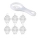 7Pcs / Set Hard Boil Egg Cooker 6 Egg Boilor Without Shells With Bonus Egg White Separator Eggs Steamer Egg Boiler Cooker Cooking Tools