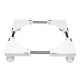 Adjustable 4 Foot Refrigerator Undercarriage Bracket Stand Washing Machine Base