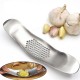 Stainless Steel Garlic Press Grinding Slicer Mincer Metal Novelty kitchen Crusher Chopper Cutter