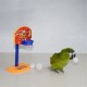3Pcs Pet Birds Chew Parakeet Bell Balls Parrot Toys Birdie Basketball Hoop Prop