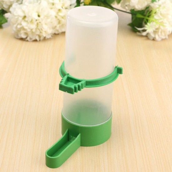Parrot Bird Drinker Feeder Watering Plastic With Clip For Aviary Budgie Cockatiel