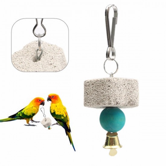 Parrot Mouth Grinding Stone Cage Toy Parakeet Cockatiel Toy Mineral 4cm Parrot Mouth Grinding Stone