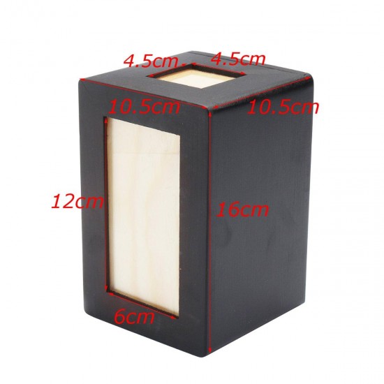 Pet Dog Cat Cremation Urn Memorial Keep Sake Peaceful Photo Box Rectangle Black