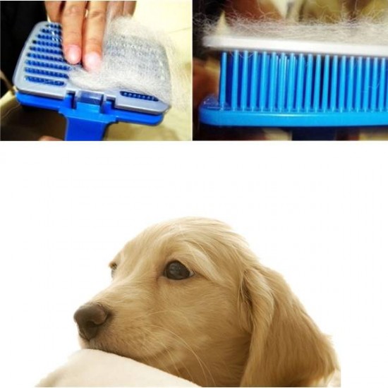 Pet Dog Cat Hair Fur Shedding Trimmer Grooming Rake Comb Brush
