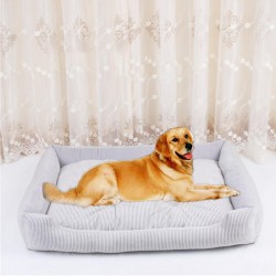 4 Colors Crystal Velvet Pet Sofa Bed Dog Cat Sleeping Bed Kennel for Medium Large Dogs