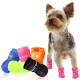 4Pcs / Lot Pet Dog Raining Shoes Waterproof Pet Shoes for Dog Puppy Colorful Rubber Boots Portable Durable Puppy Shoes Pet Suppliers