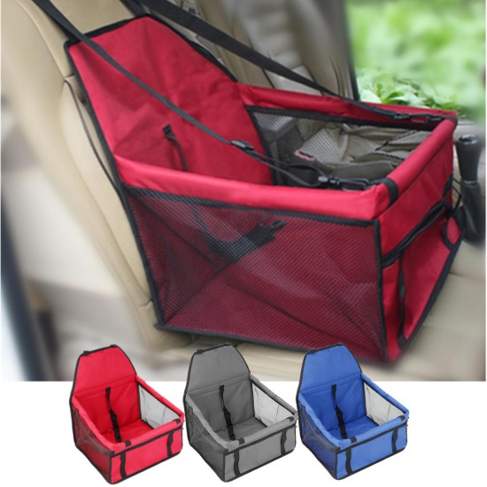 Car Seat Carrier For Cats and Dogs Pets Lookout Carrier Zipper Storage Pocket Portable Carrier Bag