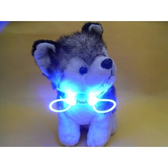 Colorful LED Pet Dog Collar Chain Luminous Light LED Dog Cat Night Light Collar