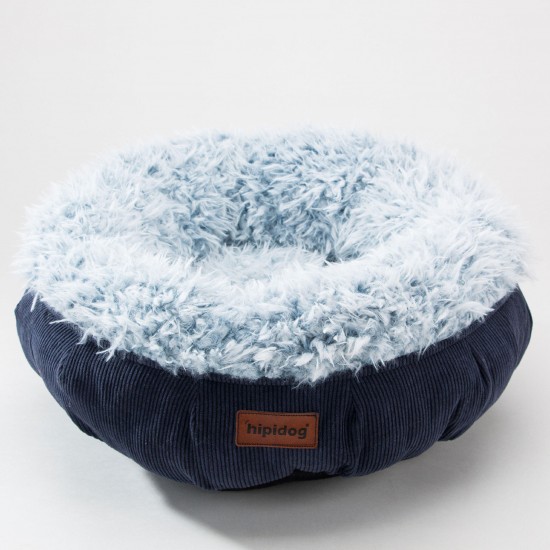 Cozy Solid Fleece Round Pet Bed Anit-skip Pet Dog Basket Kennel Cat Dog Bed For Medium And Samll Dogs Padding Mat Cat Basket