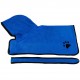 Dog Bathrobe Warm Dog Clothes Absorbent Pet Drying Towel Embroidery Paw Cat Hood Pet Bath Towel