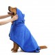 Dog Bathrobe Warm Dog Clothes Absorbent Pet Drying Towel Embroidery Paw Cat Hood Pet Bath Towel