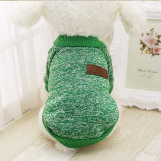 Dog Clothes Warm Puppy Outfit Pet Jacket Coat Winter Dog Clothes Soft Sweater Clothing