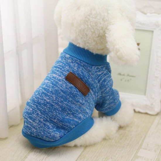 Dog Clothes Warm Puppy Outfit Pet Jacket Coat Winter Dog Clothes Soft Sweater Clothing