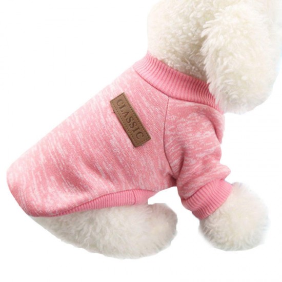 Dog Clothes Warm Puppy Outfit Pet Jacket Coat Winter Dog Clothes Soft Sweater Clothing