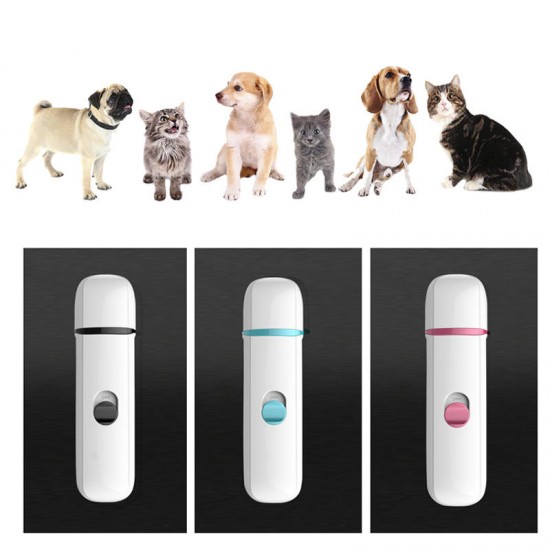 Electric Dog Nail Grinder Rechargeable Pet Nail File Portable Cat Paw Trimmer Nail Clipper