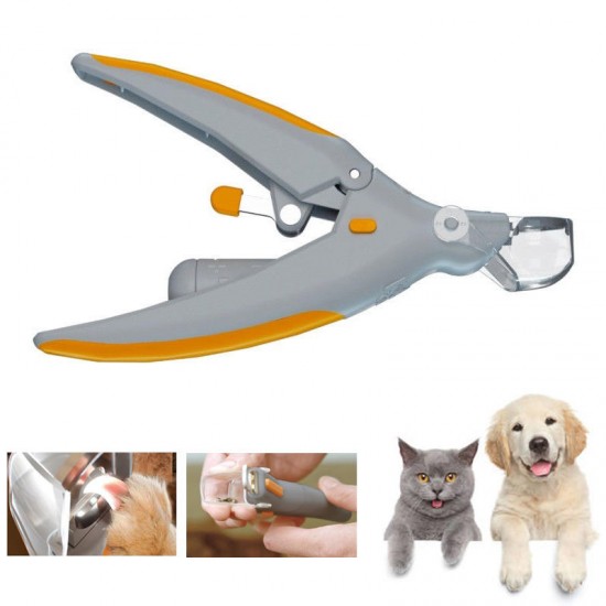 The Illuminated Pet Nail Clipper- Great for Cats & Dogs, Features LED Light, 5X Magnification That Doubles as a Nail