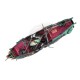 24*12cm Large Aquarium Decoration Boat Plactic Aquarium Ship Air Split Shipwreck Fish Tank Decor Wreck Sunk