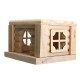 Toy Wooden Hamster House Bedroom Dwarf Cage Rat Mouse Gerbil Exercise Natural