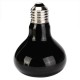 220V Mini Black Ceramic Heat Infrared Emitter Lamp Bulb for Reptile Pet Brooder 25W/50W/75W/100W