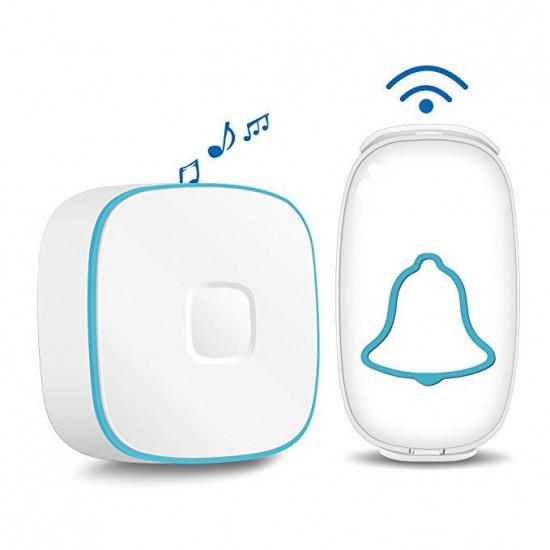 Bakeey 2 Doorbell 1 Receiver US Plug IPX4 Wireless Door Bell Bakeey 2 Doorbell 1 Receiver US Plug IPX4 Wireless Door Bell