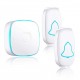 Bakeey 2 Doorbell 1 Receiver US Plug IPX4 Wireless Door Bell Bakeey 2 Doorbell 1 Receiver US Plug IPX4 Wireless Door Bell