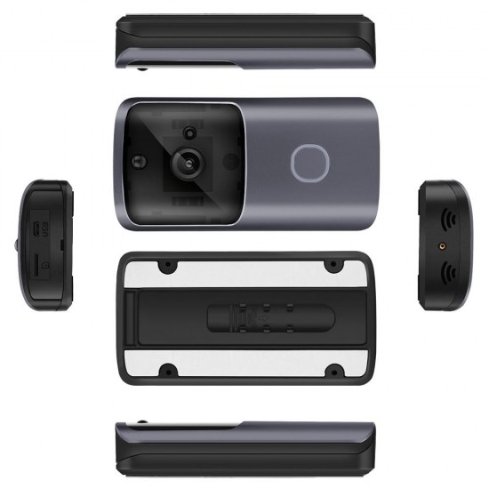 Bakeey M10 720P 166° Wide View Two-way Audio Smart WIFI Video Doorbell Smart Home PIR Alarm Monitor