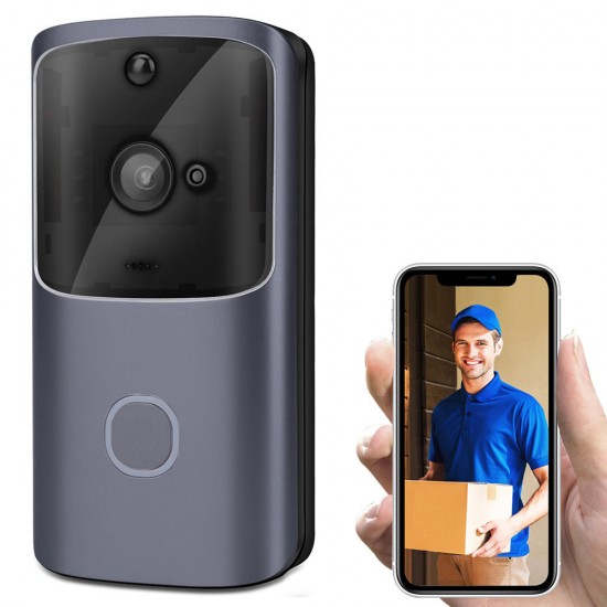 Bakeey M10 720P 166° Wide View Two-way Audio Smart WIFI Video Doorbell Smart Home PIR Alarm Monitor