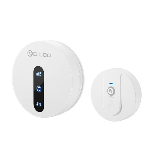 DIGOO DG-SD10 Transmitter Self-powered Waterproof Doorbell EU/US/UK Plug Unique Sliding Button 58 Melodies 4 Levels Volume Adjustment Door Bell