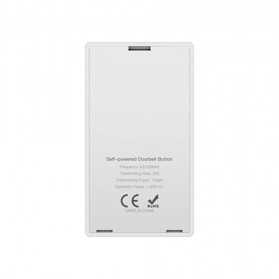 DIGOO DG-SD20 Self-powered Waterproof Wireless Home No battery Volume Adjustable Doorbell EU/UK/US Plug