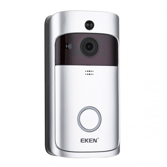 EKEN Video Doorbell 2 720P HD Wifi Camera Real-Time Video Two-Way Audio Wide-angle Lens Night Vision PIR Motion Detection App EKEN Video Doorbell 2 720P HD Wifi Camera Real-Time Video Two-Way Audio Wide-angle Lens Night Vision PIR Motion Detection App