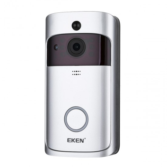 EKEN Video Doorbell 2 720P HD Wifi Camera Real-Time Video Two-Way Audio Wide-angle Lens Night Vision PIR Motion Detection App