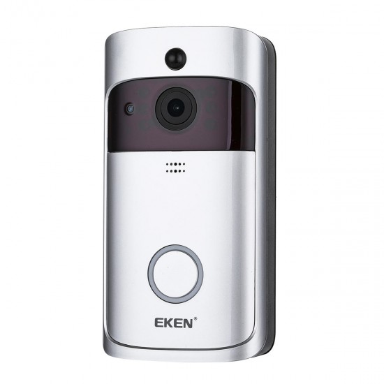 EKEN Video Doorbell 2 720P HD Wifi Camera Real-Time Video Two-Way Audio Wide-angle Lens Night Vision PIR Motion Detection App EKEN Video Doorbell 2 720P HD Wifi Camera Real-Time Video Two-Way Audio Wide-angle Lens Night Vision PIR Motion Detection App