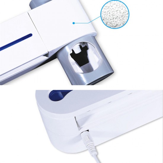 Bakeey UV Toothbrush Sterilizer Box Ultraviolet Antibacterial Toothbrush Cleaner USB Rechargeable Toothbrush Holder