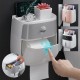 Toilet Paper Holder Wall Mounted Self Adhesive Tissue Paper Holder Box For Roll Paper Kitchen Paper Tissue Paper