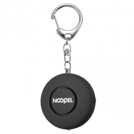 125dB Loud Portable Round Shape Bag Keychain Anti Theft Personal Security Alarm with Bright LED Light