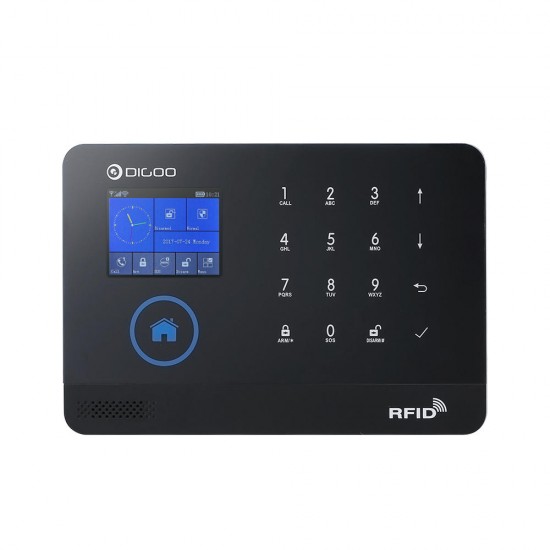 Digoo DG-HOSA 433MHz Wireless Black 3G&GSM&WIFI DIY Smart Home Security Alarm Systems Kits Infrared Motion Sensor Door Magnetism Alert with APP Control Digoo DG-HOSA 433MHz Wireless Black 3G&GSM&WIFI DIY Smart Home Security Alarm Systems Kits Infrared Motion Sensor Door Magnetism Alert with APP Control
