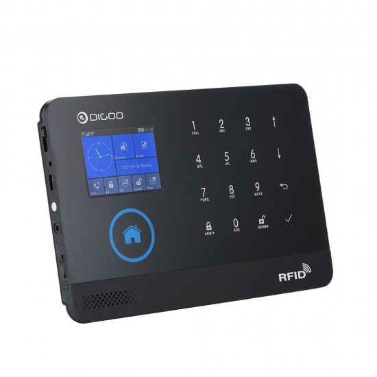 Digoo DG-HOSA 433MHz Wireless Black 3G&GSM&WIFI DIY Smart Home Security Alarm Systems Kits Infrared Motion Sensor Door Magnetism Alert with APP Control Digoo DG-HOSA 433MHz Wireless Black 3G&GSM&WIFI DIY Smart Home Security Alarm Systems Kits Infrared Motion Sensor Door Magnetism Alert with APP Control