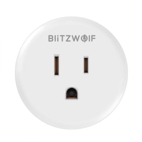 BlitzWolf® BW-SHP1 WIFI Smart Socket US Plug Work with Alexa Google Assistant Remote Control Smart Home Timing Switch