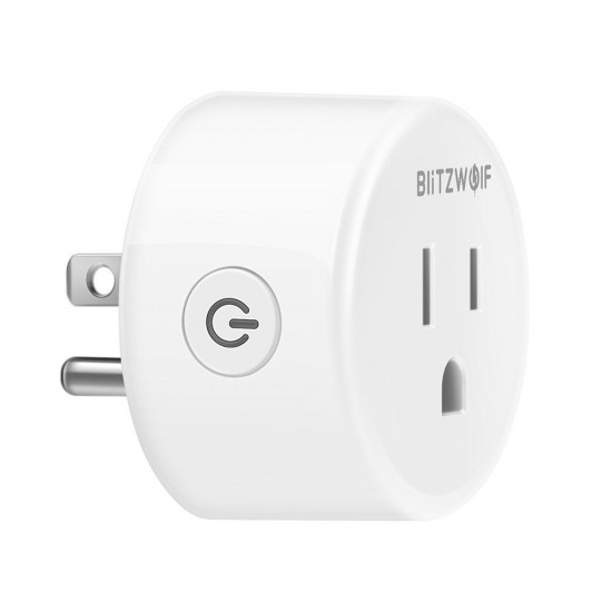 BlitzWolf® BW-SHP1 WIFI Smart Socket US Plug Work with Alexa Google Assistant Remote Control Smart Home Timing Switch