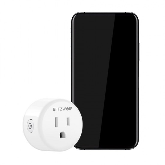 BlitzWolf® BW-SHP1 WIFI Smart Socket US Plug Work with Alexa Google Assistant Remote Control Smart Home Timing Switch