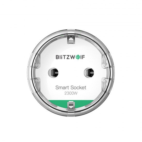 BlitzWolf® BW-SHP6 10A EU Plug Metering Version WIFI Smart Socket 220V-240V Work with Amazon Alexa Google Assistant