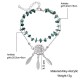 Bohemian Irregular Chain Anklet Green Turquoise Hollow Dream Net Charm Anklets Jewelry for Women