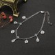 JASSY® Fine Anklet Platinum Plated Lake Blue Rhinestone New Fashion Bracelet Jewelry for Women