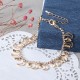 JASSY® Luxury 18K Gold Plated Anklet Golden Rhinestone Fashion First Quarter Moon Foot Chain