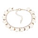 JASSY® Luxury 18K Gold Plated Anklet Golden Rhinestone Fashion First Quarter Moon Foot Chain